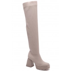 Boot in a mix of materials