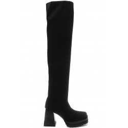 Boot in a mix of materials