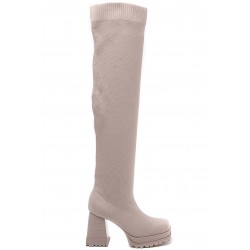 Boot in a mix of materials