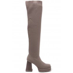 Boot in a mix of materials