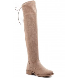 Faux suede boot