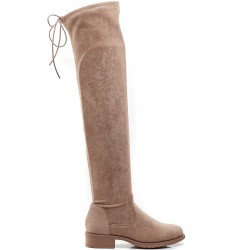 Faux suede boot