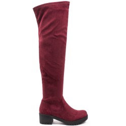 Faux suede boot