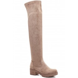 Faux suede boot