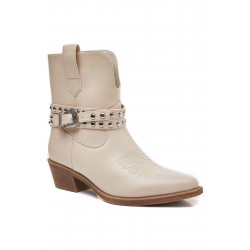 Bottine en simili cuir