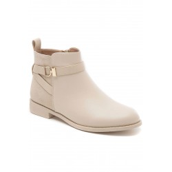 Bottine en simili cuir