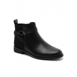 Bottine en simili cuir