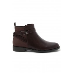 Bottine en simili cuir
