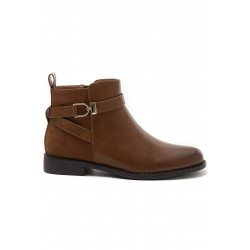 Bottine en simili cuir