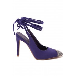 Mix-materials heeled sandal 