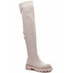 Boot in a mix of materials