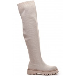Boot in a mix of materials