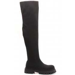 Boot in a mix of materials