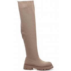Boot in a mix of materials