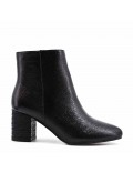 Faux leather ankle boot