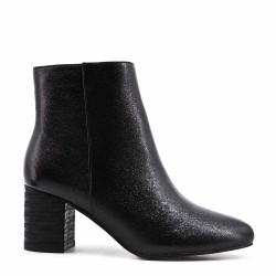 Faux leather ankle boot