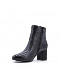 Faux leather ankle boot