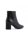 Faux leather ankle boot