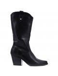 Faux leather ankle boot