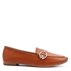 Mocassin en simili cuir pour femme