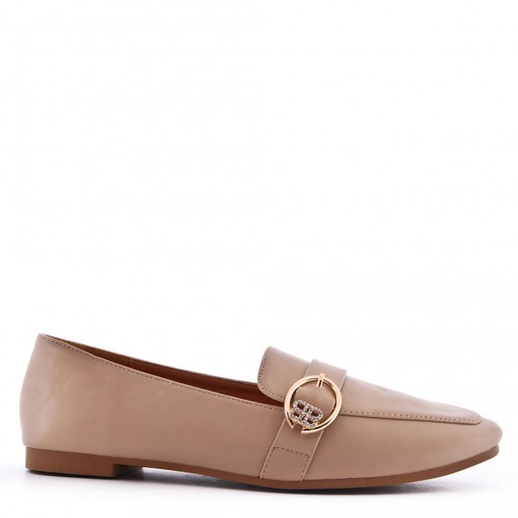 Mocassin en simili cuir pour femme