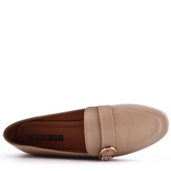 Mocassin en simili cuir pour femme