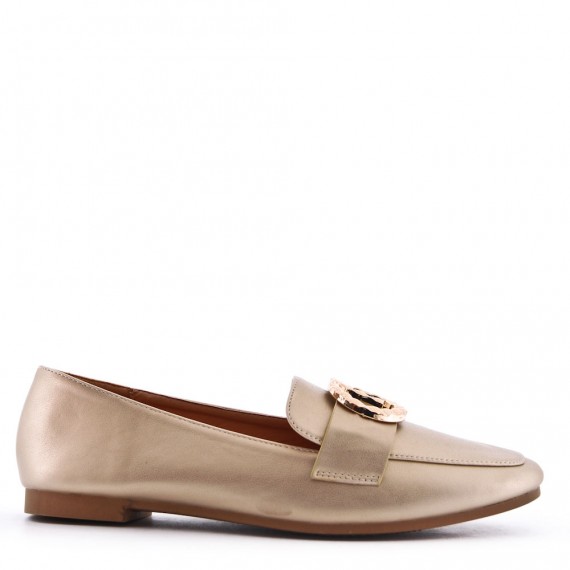 Women's mocassin in faux leather