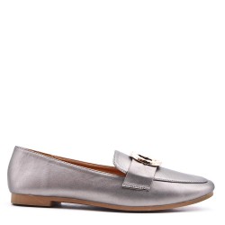 Mocassin en simili cuir pour femme