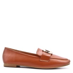 Mocassin en simili cuir pour femme