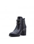 Faux leather ankle boot