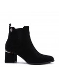 Ankle boot in faux suede