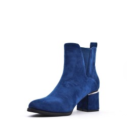 Ankle boot in faux suede