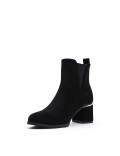 Ankle boot in faux suede