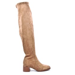 Faux suede boot