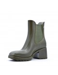 Ankle boot in a mix of materials for autumn and winter