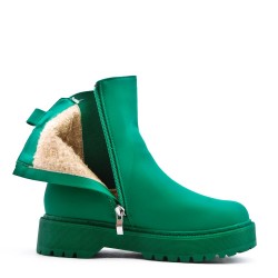 Faux leather children's boot