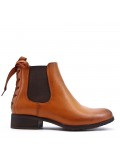 Faux leather ankle boot