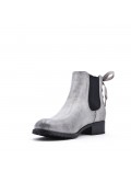 Faux leather ankle boot