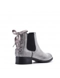 Faux leather ankle boot