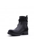 Ankle boot in a mix of materials for autumn and winter