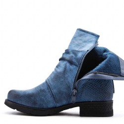 Ankle boot in a mix of materials for autumn and winter