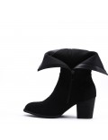 Ankle boot in faux suede