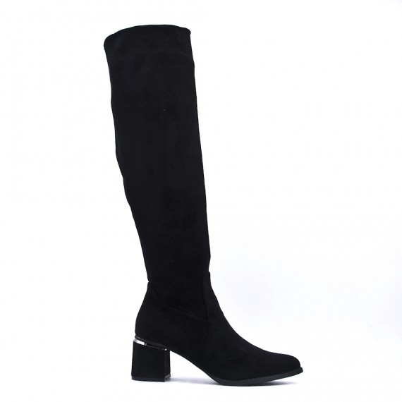 Faux suede boot