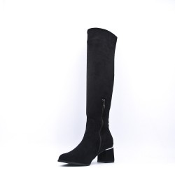 Faux suede boot