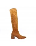 Faux suede boot