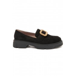 Derby en simili daim pour femme