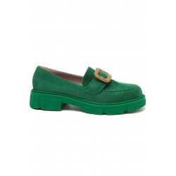 Derby en simili daim pour femme