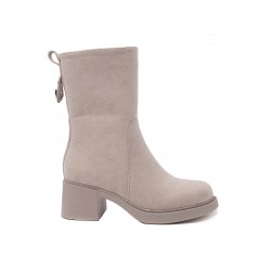 Ankle boot in faux suede