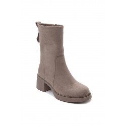 Ankle boot in faux suede