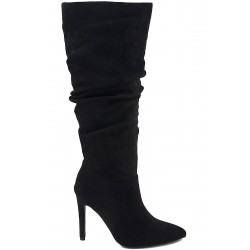 Faux suede boot